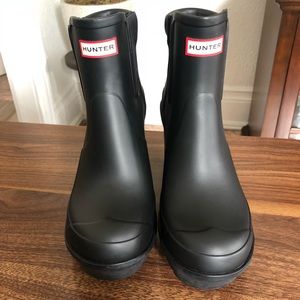 Women Hunter Boots with heel Size 6